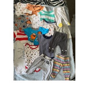 0-3 months baby boy onsies